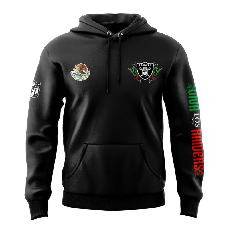 2024 Las Vegas Raiders Mexico’s Independence Day Hoodie - Image 2
