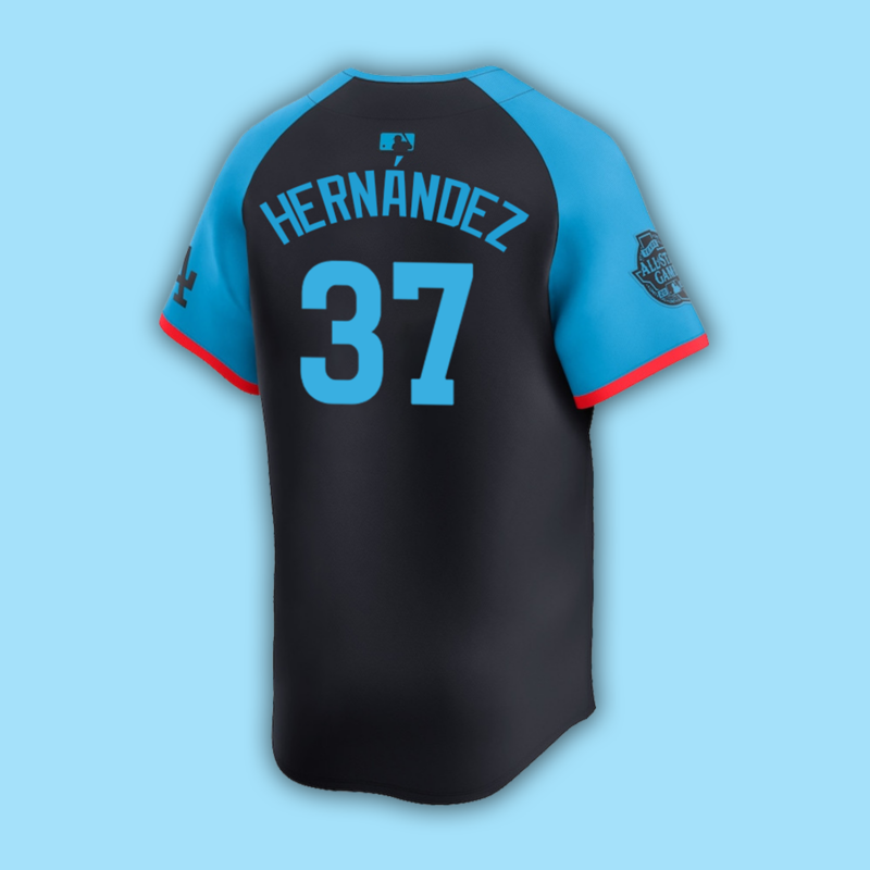 National League Teoscar Hernández Nike Navy 2024 MLB All Star Game Limited Player Jersey - Image 4