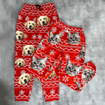 Custom Cat Photo With Colorful Background Sweatpants