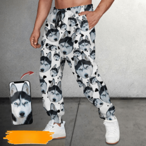 Customized Dog's Face On Sweatpants