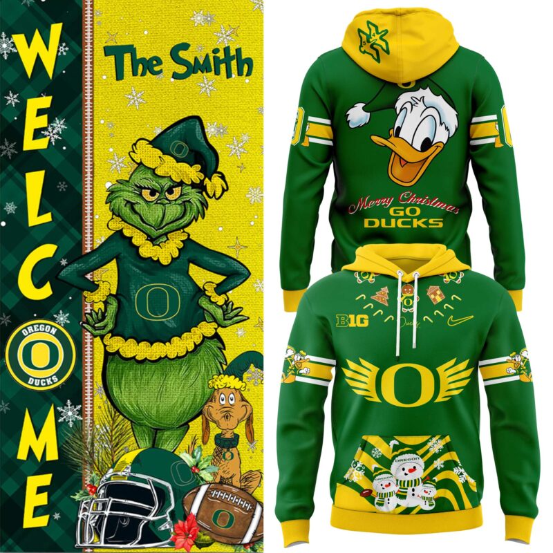Oregon Ducks Merry Christmas 2024 Hoodie