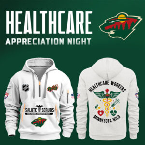 Minnesota Wild x 2025 Healthcare Appreciation Night Premium Limited New Heavy Hoodie (White)