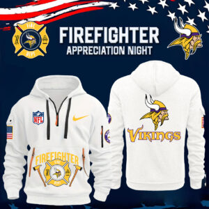 Minnesota Vikings x 2024 Firefighter Appreciation Night Premium Limited Hoodie