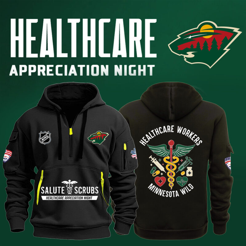 Minnesota Wild x 2025 Healthcare Appreciation Night Premium Limited New Heavy Hoodie