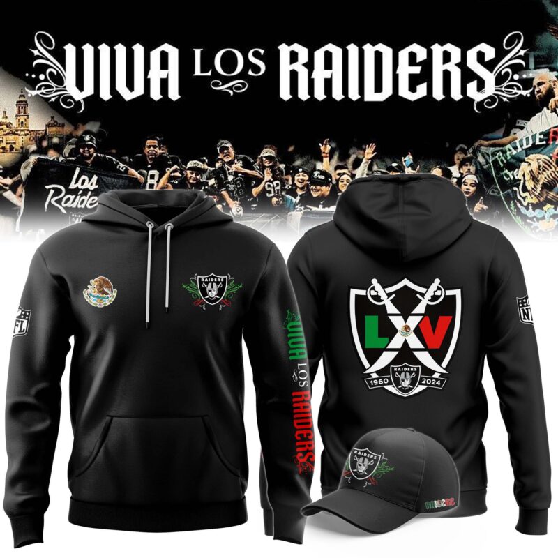 2024 Las Vegas Raiders Mexico’s Independence Day Hoodie