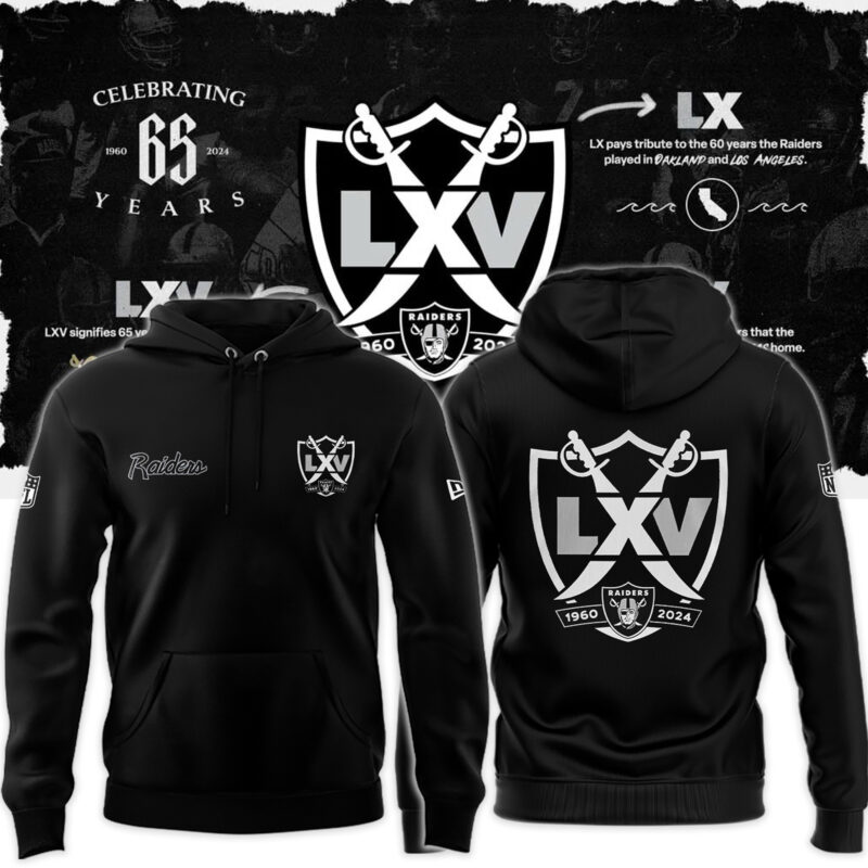 LAS VEGAS RAIDERS 65TH SEASON HOODIE