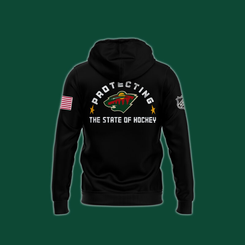 Minnesota Wild x 2024 Firefighter Appreciation Night Premium Limited Hoodie - Image 3