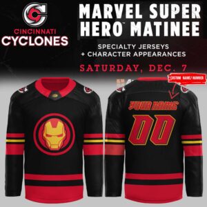 Cincinnati Cyclones x Marvel Super Hero Night 2024 Custom Jersey