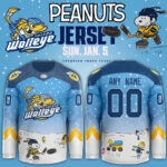 Toledo Walleye x Peanuts Night Limited Edition Custom Jersey