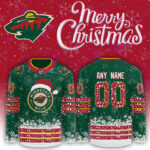 Minnesota Wild 2024 NHL Merry Christmas Premium Limited Custom Jersey