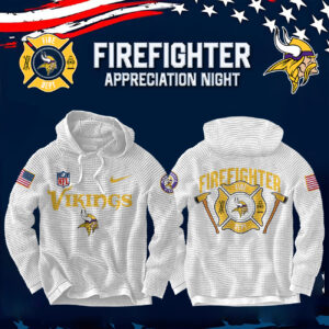 Minnesota Vikings x 2024 Firefighter Appreciation Night Premium Limited Hoodie
