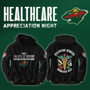 Minnesota Wild x 2025 Healthcare Appreciation Night Premium Limited Waffle Hoodie