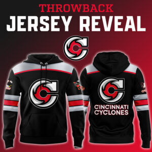Men's Cincinnati Cyclones x Throwback Night 2024 Limited Edition Pullover Hoodie