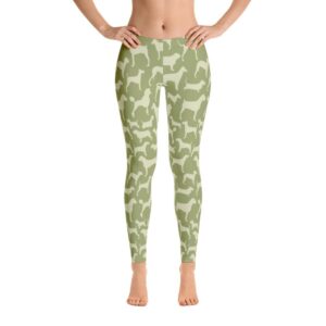 Dogs On The Run Leggings, Yoga Dog's Womens Legging, Women's Dog Lover Pants, Ladies Dogs Lover Legging's Pattern, Funny Trendy Gift