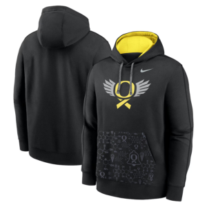 Black Oregon Ducks Club Pullover Hoodie