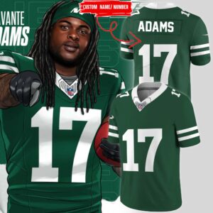 Davante Adams Jets Custom Jersey