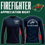 Minnesota Wild x 2024 Firefighter Appreciation Night Premium Limited Navy Long Sleeve Shirt
