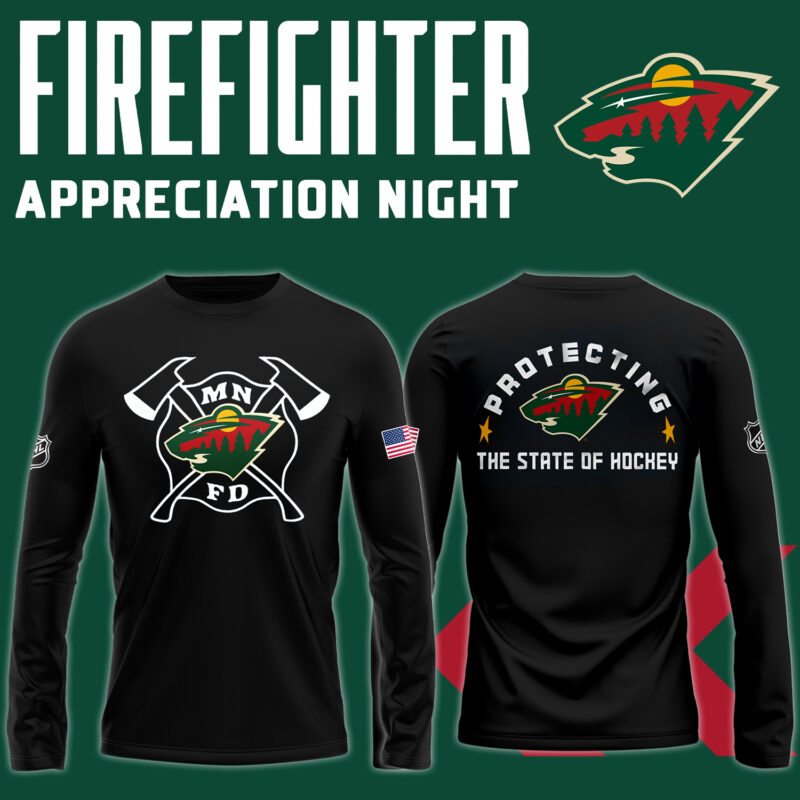 Minnesota Wild x 2024 Firefighter Appreciation Night Premium Limited Long Sleeve Shirt