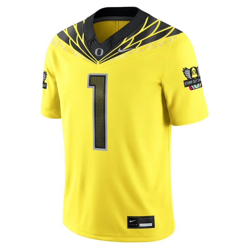 Yellow Oregon Ducks Alternate Game Jersey - Image 2