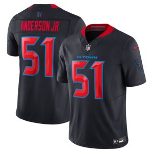 Nike Will Anderson JrTShirt Navy 2nd Alternate Vapor FUSE Limited Jersey