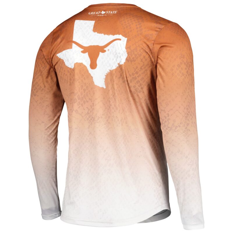 Men's Texas Longhorns Knockout State Long Sleeve T-Shirt - Image 5