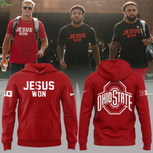Limited Edition JESUS WON Red Hoodie 2024