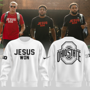 Limited Edition JESUS WON White SweatShirt 2024
