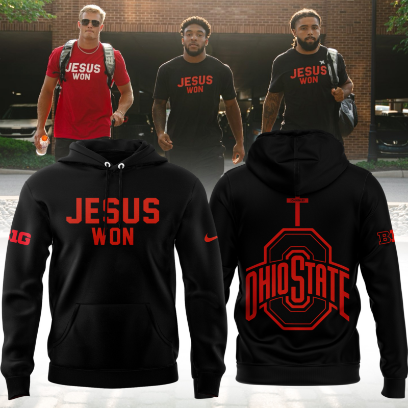Limited Edition JESUS WON Black Hoodie 2024