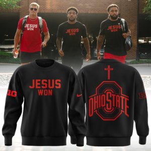 Limited Edition Black SweatShirt JESUS WON 2024
