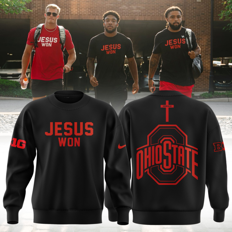 Limited Edition Black SweatShirt JESUS WON 2024