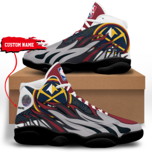 ..Denver Nuggets NBA Playoff Sneakers AJ13