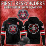 Men’s Nike Ohio State Buckeyes x 2024 Firefighter Appreciation Night Premium Limited Pullover Hoodie