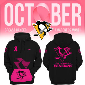 Women’s Nike Pittsburgh Penguins 2024 NHL Breast Cancer Awareness Month Pullover Hoodie