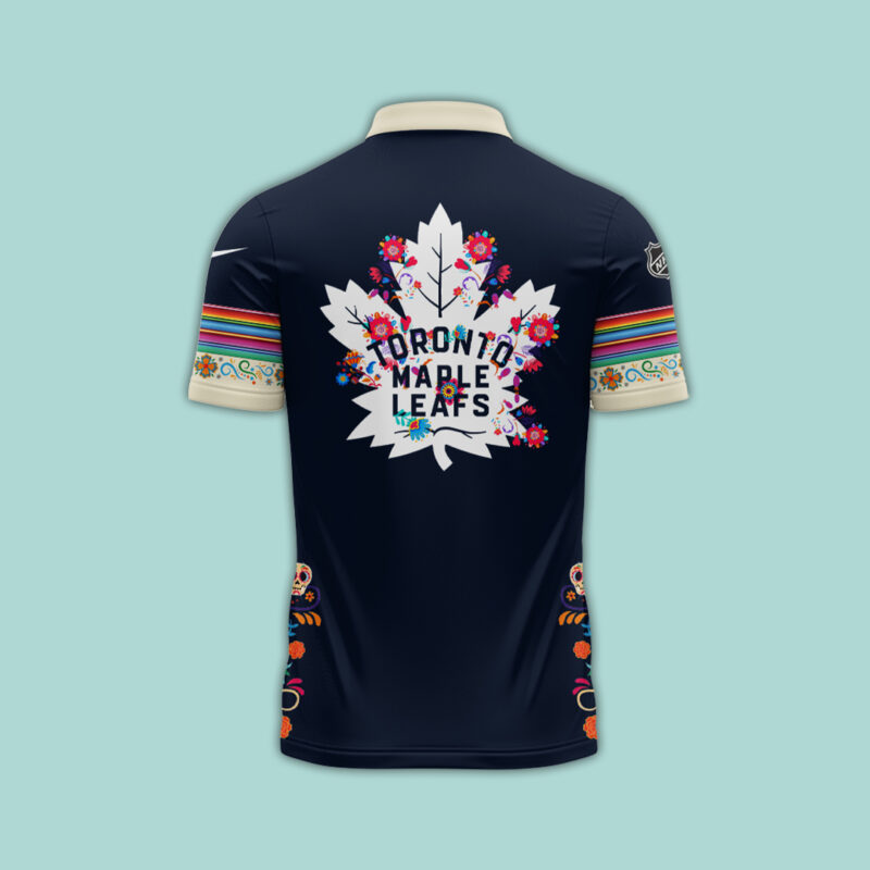 Toronto Maple Leafs 2024 NHL Dia De Los Muertos Premium Limited Polo - Image 3