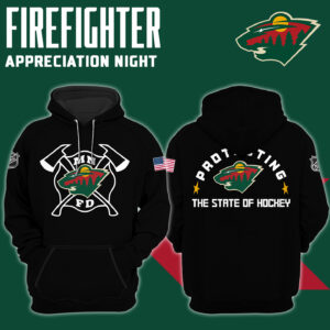 Women’s Minnesota Wild x 2024 Firefighter Appreciation Night Premium Limited Pullover Hoodie