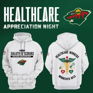 Women’s Minnesota Wild x 2025 Healthcare Appreciation Night Premium Limited Pullover Hoodie (White)
