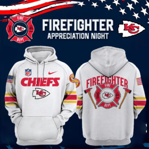 Women’s Kansas City Chiefs x 2024 Firefighter Appreciation Night Premium Limited Pullover Hoodie