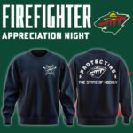 Minnesota Wild x 2024 Firefighter Appreciation Night Premium Limited Navy Sweatshirt