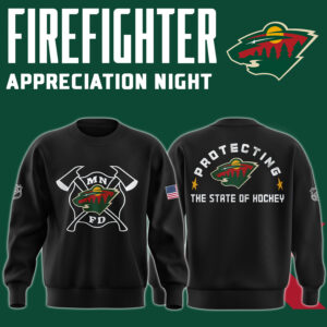 Minnesota Wild x 2024 Firefighter Appreciation Night Premium Limited Sweatshirt