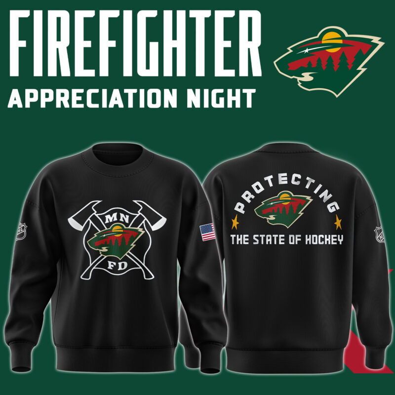 Minnesota Wild x 2024 Firefighter Appreciation Night Premium Limited Sweatshirt