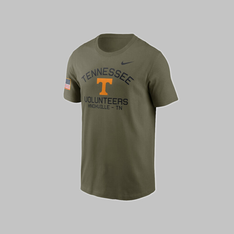 Men's Nike Olive Tennessee Volunteers 2024 Military Appreciation Performance Shirt - Image 2