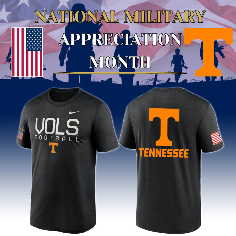 Men's Nike Black Tennessee Volunteers 2024 Military Appreciation Legend Performance Shirt