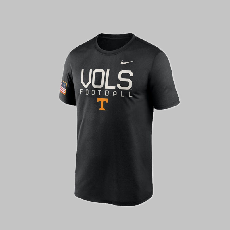 Men's Nike Black Tennessee Volunteers 2024 Military Appreciation Legend Performance Shirt - Image 2