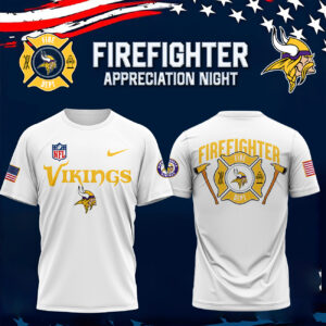 Minnesota Vikings x 2024 Firefighter Appreciation Night Premium Limited Tee