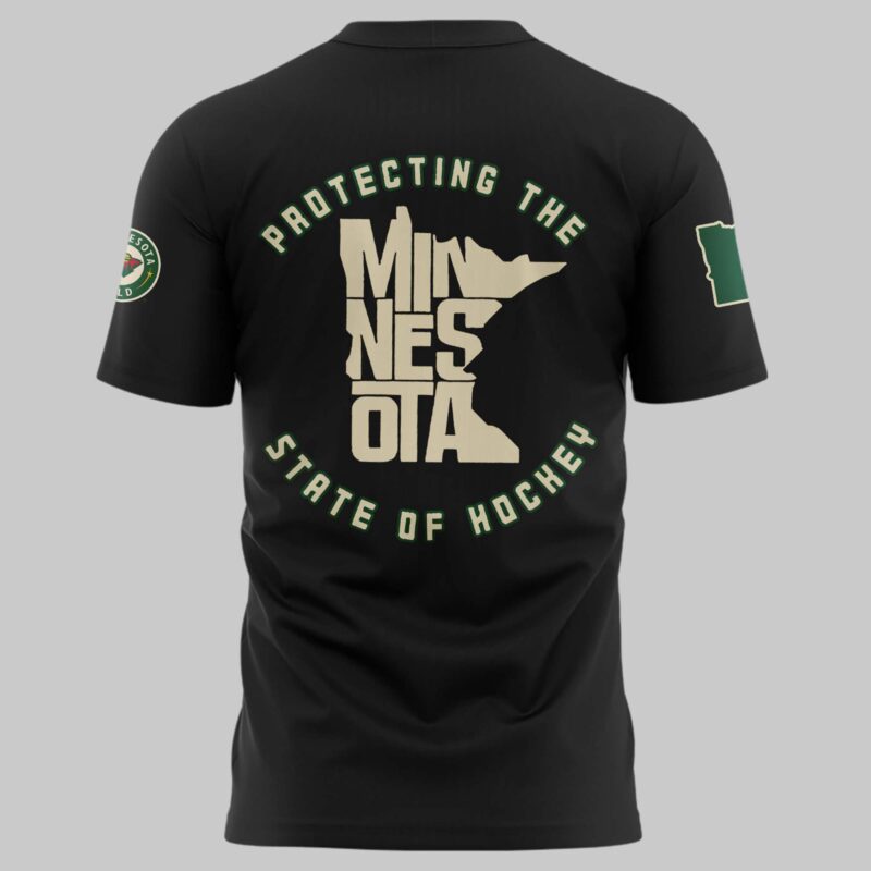 Minnesota Wild x 2025 Front Line Appreciation Night Premium Limited Tee - Image 3