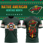 Minnesota Wild 2024 Native American Heritage Month Premium Limited Tee