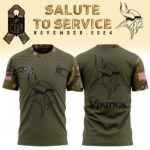Men’s Minnesota Vikings Nike QNmo 2024 Salute to Service Tee