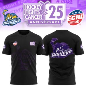 Toledo Walleye x Hockey Fight Cancer 2024 Hoodie