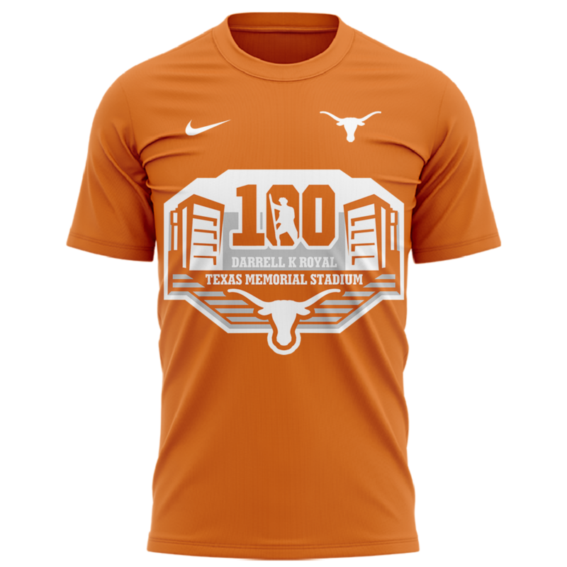 Celebrating 100 years of Darrell K Royal-Texas Memorial Stadium Tshirt - Image 2