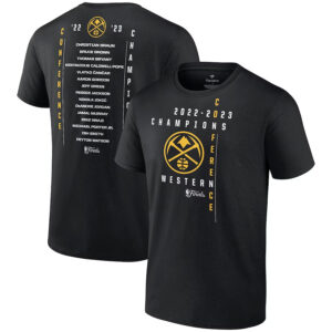 Denver Nuggets Conference Champions Locker Room Baseline Graphic T-Shirt